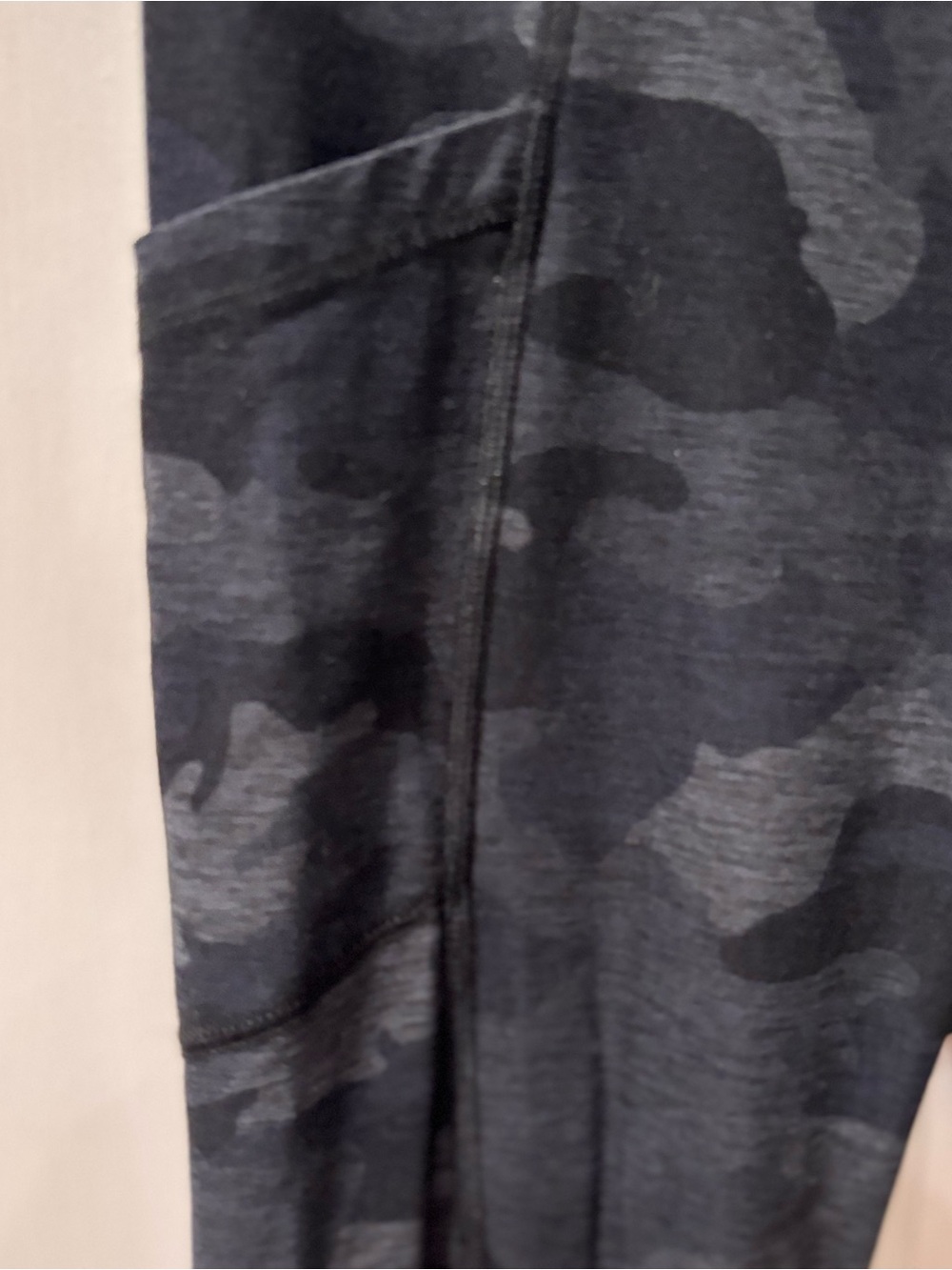 Yogalicious Lux Camo High Waisted Leggings Black Size Medium M